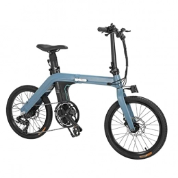 Electric oven Bike Blue electric bike for adults Folding Electric Bike 20 Inch Tire Electric Moped Bike 250w Brushless Gear Motor 11.6ah 15.5 mph Electric Bicycle