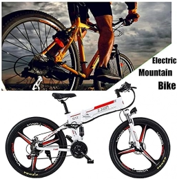 CASTOR Bike CASTOR Electric Bike Folding Electric Mountain Bike Electric Bicycle Adult Dual Disc Brakes Suspension bike Aluminum Alloy Frame Smart LCD Meter 7 Speed Gears (48V，350W)