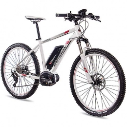 CHRISSON Electric Bike CHRISSON 27.5 / E-Bike / / 2.010S Deore 640Bosch Pline Power PACK400Matt White, 52 cm