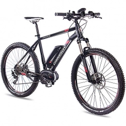 CHRISSON Bike CHRISSON inches E-Bike Pedelec Electric Mountain Bike Electric / 2.0with Matt Black 10g Deore 640& Bosch Pline Power PACK400, 48 cm