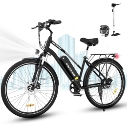 COLORWAY Electric Bike COLORWAY 28" Electric Bike, EBike with 36V 15Ah Removable Battery, Smart DISPLAY, Pedal Assist, 7-Speed, City Bike with 250W motor, Unisex Adult range up to 45-100km.