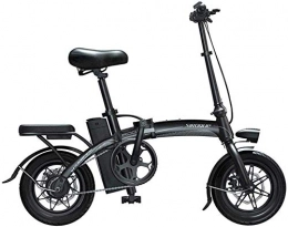 CXY-JOEL Bike CXY-JOEL Folding Electric Bike - Portable and Easy to Store Lithium-Ion Battery and Silent Motor E-Bike Thumb Throttle with LCD Speed Display Max Speed 35 Km / H, 30To60Km Black