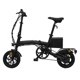 Dpliu-HW Bike Dpliu-HW Electric Bike Electric Car Small Mini Lithium Battery Folding Electric Car Black 10.4A Battery Life 30~40KM (Color : Black)