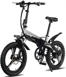 RDJM Electric Bike Ebikes, Fast Electric Bikes for Adults Foldable Mountain Bikes 48V 250W Adults Aluminum Alloy 7 Speeds Electric Bicycles Double Shock Absorber Bikes with 20 inch Tire, Disc Brake and Full Suspension F