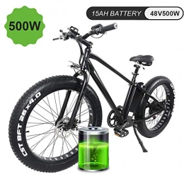 EJOYDUTY Bike EJOYDUTY Fat Tire Ebike 26inch X 4.0 Electric Bike, Full Suspension Mountain Bike for Adult Female / Male, Snow MTB 48V15AH SHIMANO 5 Speed Booster