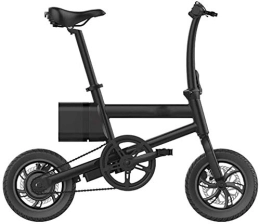 RDJM Bike Electric Bike, 12" Foldaway, 36V / 6AH City Electric Bike, 250W Assisted Electric Bicycle Sport Mountain Bicycle with Removable Lithium Battery Three Working Modes Electric Bicycle for Adults, Black