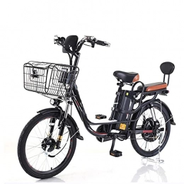 Electric oven Bike Electric Bike 22 Inch Adult Electric Bicycle 48V Lithium Battery Front Drum Rear Expansion Brake 400W E Bike (Color : 22 inches 20AH)