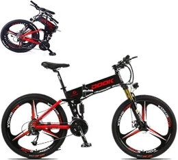 RDJM Bike Electric Bike, 26-In Folding Electric Bike for Adult with 250W36V8A Lithium Battery 27-Speed Aluminum Alloy Cross-Country E-Bike with LCD Display Load 150 Kg Electric Bicycle with Double Disc Brake
