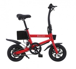 TX Bike Electric Bike 36V Electric Fat Tire Ebike Aluminum Folding 25Km / H Powerful Electric Bicycle Mountain / Snow / Beach, Two Charging Methods 30-40Km, Red