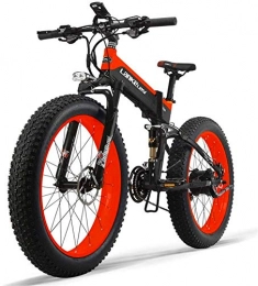 Erik Xian Electric Bike Electric Bike Electric Mountain Bike 48V 14.5AH 1000W Engine All-Round Electric Bike 26inch 4.0 Wholesale Tire Electric Bike 27-Speed Snow Mountain Folding Electric Bike Adult Female / Male for the jung