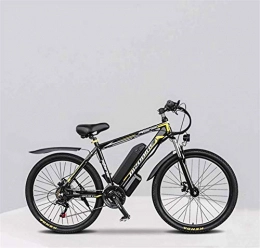 Erik Xian Electric Bike Electric Bike Electric Mountain Bike Adult 26 Inch Electric Mountain Bike, 350W 48V Lithium Battery Aluminum Alloy Electric Bicycle, 27 Speed With LCD Display for the jungle trails, the snow, the beac