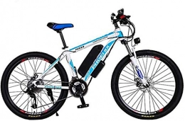 Erik Xian Electric Bike Electric Bike Electric Mountain Bike Adult 26 Inch Electric Mountain Bike, 36V Lithium Battery Electric Bicycle, With Car Lock / Fender / Span Beam Bag / Flashlight / Inflator for the jungle trails, the snow,