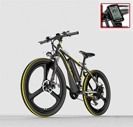 Erik Xian Electric Bike Electric Bike Electric Mountain Bike Adult 26 Inch Electric Mountain Bike, 48V Lithium Battery Electric Bicycle, With anti-theft alarm / fixed-speed cruise / 5-gear assist / 21 Speed for the jungle trails,