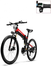 Erik Xian Electric Bike Electric Bike Electric Mountain Bike Adult 26 Inch Electric Mountain Bike Soft Tail, 36V Lithium Battery Electric Bicycle, Foldable Aluminum Alloy Frame, 21 Speed for the jungle trails, the snow, the