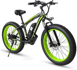 Erik Xian Bike Electric Bike Electric Mountain Bike Adult Fat Tire Electric Mountain Bike, 26 Inch Wheels, Lightweight Aluminum Alloy Frame, Front Suspension, Dual Disc Brakes, Electric Trekking Bike for Touring for