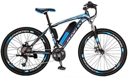 Erik Xian Electric Bike Electric Bike Electric Mountain Bike Adult Mountain Electric Bikes, 36V Lithium Battery High-Strength High-Carbon Steel Frame Offroad Electric Bicycle, 27 speed for the jungle trails, the snow, the be