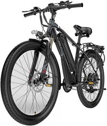 Erik Xian Electric Bike Electric Bike Electric Mountain Bike Electric Mountain Bike for Adult, 26 Inch 400W Electric Bicycle 48V 10Ah Removable Large Capacity Lithium-Ion Battery 21 Speed Gear Dual Disc Brakes for Commuting