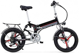HCMNME Electric Bike Electric Bike Electric Mountain Bike Electric Snow Bike, 20" 350W Foldaway / Carbon Steel Material City Electric Bike Assisted Electric Bicycle Sport Mountain Bicycle with 48V Removable Lithium Battery