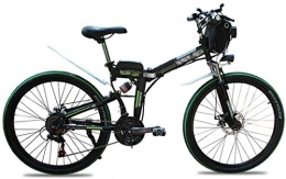 Erik Xian Electric Bike Electric Bike Electric Mountain Bike Folding Electric Bikes for Adults, 26" Mountain E-Bike 21 Speed Lightweight Bicycle, 500W Aluminum Electric Bicycle with Pedal for Unisex And Teens for the jungle