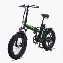 RDJM Bike Electric Bike Fast Electric Bikes for Adults 500W Electric Foldable Bicycle Mountain Snow E-Bike Road Cycling 15Ah 48V Lithium Battery 20 inch Fat Tire 7 Variable Speed with Dual Disk Brakes up to 100