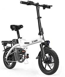 CASTOR Bike Electric Bike Fast Electric Bikes for Adults Electric Bike for Adults 48V Urban Commuter Folding Ebike Folding Electric Bicycle Max Speed 25 Km / h Load Capacity 150 Kg (Color : White)