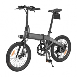 Electric oven Bike Electric Bike Foldable for Adults 250W Motor 20" Tire EBike 16mp / h 36V Removable 10Ah Battery Lightweight Electric Bicycle (Color : Light Grey)
