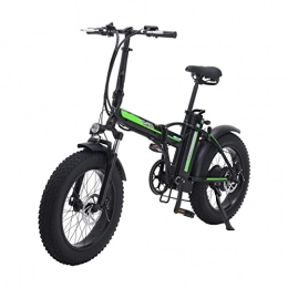 Electric oven Bike Electric Bike Foldable for Adults 500w Electric Bike 20 Inch 4.0 Fat Tire Electric Bicycle 48v 15ah Lithium Battery 7 Speed E Bike (Color : Black)