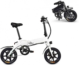 Fangfang Electric Bike Electric Bikes, Adult Folding Electric Bikes Comfort Bicycles Hybrid Recumbent / Road Bikes 14 Inch, 7.8Ah Lithium Battery, Aluminium Alloy, Disc Brake for Adults, Men Women , E-Bike ( Color : White )