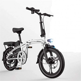 Fangfang Electric Bike Electric Bikes, Fast Electric Bikes for Adults Lightweight and Aluminum Folding E-Bike with Pedals Power Assist and 48V Lithium Ion Battery Electric Bike with 14 inch Wheels and 400W Hub Motor , E-Bike
