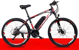 CCLLA Electric Bike Electric Bikes for Adult, 26" Magnesium Alloy Ebike Bicycles All Terrain Shockproof, 36V 250W 10Ah Removable Lithium-Ion Battery Mountain Ebike for Men Women (Color : Red) (Color : Red)