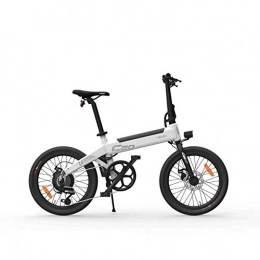 Generic Electric Bike Electric Moped Bicycle Mini Foldable Electric Bicycle White Gray Waterproof Dash Board Electric Human Power Support@Light Grey_France