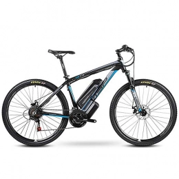 HJHJ Bike Electric mountain bike 27-inch hybrid bicycle / (36V rear drive motor) 24 speed 5 speed power system mechanical disc brake cruiser up to 35KM / H, Blue