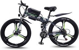 WJSWD Electric Bike Electric Snow Bike, Electric Mountain Bike, Folding 26-Inch Hybrid Bicycle / (36V8ah) 21 Speed 5 Speed Power System Mechanical Disc Brakes Lock, Front Fork Shock Absorption, Up To 35KM / H Lithium Bat