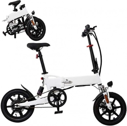 WJSWD Electric Bike Electric Snow Bike, Foldable Electric Bikes for Adult, Aluminum Alloy Ebikes Bicycles, 14" 36V 250W Removable Lithium-Ion Battery Bicycle Ebike, 3 Working Modes Lithium Battery Beach Cruiser for Adult