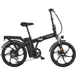 EUROBIKE Electric Bike Eurobike Elegant Folding Bike, 20 inch Wheel Foldable Electric Bike for Adults, 21 Speeds Folding Mountain Bike with 48V Battery, Folding Bicycle with Dual Disc Brakes - Fold Up Bike