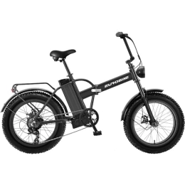 EUROBIKE Electric Bike Eurobike Folding Electric Bike with 20" Wheel, 4.0 Fat Tire E Bike with Dual Disc Brakes, 48V Battery, and Lightweight Electric Bike Harley, Black