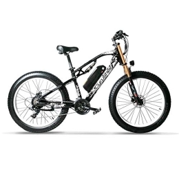 Extrbici Electric Bike Extrbici Electric Bicycle Electric Mountain Ebike 24-speed Gears 66 x 43.2 cm Aluminium Frame Mountain Bike 48V Brushless Hub Motor XF900(White)