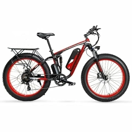Extrbici Electric Bike Extrbici Electric Bicycle for Adulds Mountain Ebike 48V 13ah Electric Mountain Bike Fully Cushioned(red)