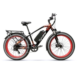 Extrbici Electric Bike Extrbici Electric Bicycle for Adults Electric Bike Battery 48V 16ah 26 Inch Fat Tire Adult Electric Mountain Bike XF650 (red)