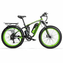 Extrbici Electric Bike Extrbici Electric Bicycle Mountain Bike 48V Electric Mountain Bike Fully cushioned Comes with Pannier Bag XF800(Green)