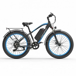 Extrbici Electric Bike Extrbici Electric Bike Battery 48V 250W 26 Inch Fat Tire Adult Electric Mountain Bike XF650 (blue)
