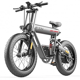 WZW Bike F7 20inch Fat Tire Electric Bike 400W Mountain Ebike 48V / 15Ah Li-ion Battery Beach Off-road Electronic Bicycle for Adults Mens Women's