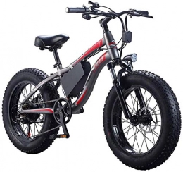 Fangfang Electric Bike Fangfang Electric Bikes, Adults Beach Electric Bike, 250W Waterproof Motor 20 Inches 4.0 Fat Tire Electric Bicycle 7 Speed Shifter Dual Disc Brakes Snowmobile Removable Battery, E-Bike