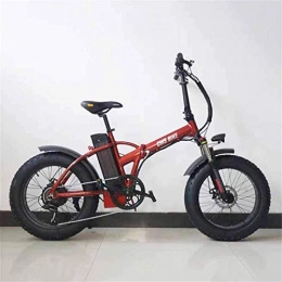 Fangfang Electric Bike Fangfang Electric Bikes, Electric Bicycle Variable Speed ​​Folding Fat Tire Electric Bicycle Snow Beach Mountain Mountain Power-Assisted 20 Inch, E-Bike (Color : 2)