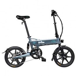 Generic Electric Bike FIIDO D2s Variable Speed Electric Bicycle 7 5Ah 36V Aluminium Alloy 16 inch Foldable Mechanical Disc Brakes 250W Electric Bike@Blue Gray_Czech Republic