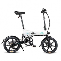 Generic Electric Bike FIIDO D2s Variable Speed Electric Bicycle 7 5Ah 36V Aluminium Alloy 16 inch Foldable Mechanical Disc Brakes 250W Electric Bike@White_Spain