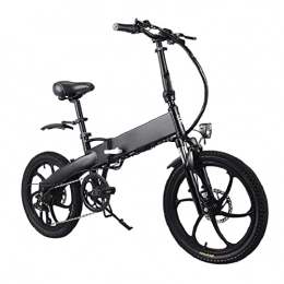 Electric oven Bike Foldable electric bike 20 Inch Tire 350W 10Ah ebike Folding Electric City bicycle 30km / h (Color : Black, Size : 165-180CM)