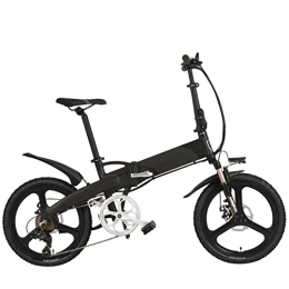 HMEI Bike Folding Electric Bikes for Adults 20 Inch Electric Bicycle 400W Powerful Motor, 48V 14.5Ah Hidden Battery, Lcd Display With 5 Level Assist (Color : Grey 10.4Ah)