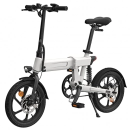 Electric oven Bike Folding Electric Bikes For Adults Power Assist Electric Bicycle 80km Range 10Ah 36V 250W Rear Wheel Drive Motor Urban Commute E-Bike (Color : White)