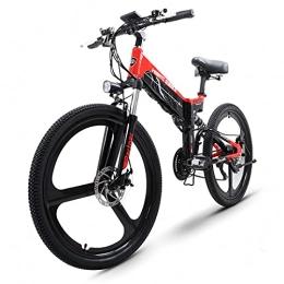 WZW Electric Bike G100 26 inch Mountain Electric Bike 500W Folding Ebike 48V / 24Ah Hidden Li-ion Battery Electronic Bicycle for Mens Women's 50-120km